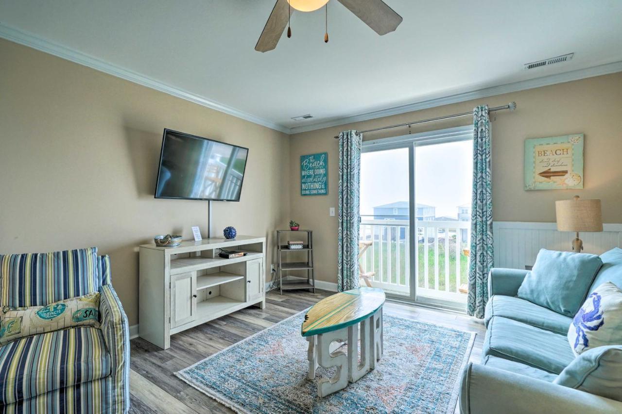 Ocean-View Oak Island Condo, 1 Block To Beach! エクステリア 写真
