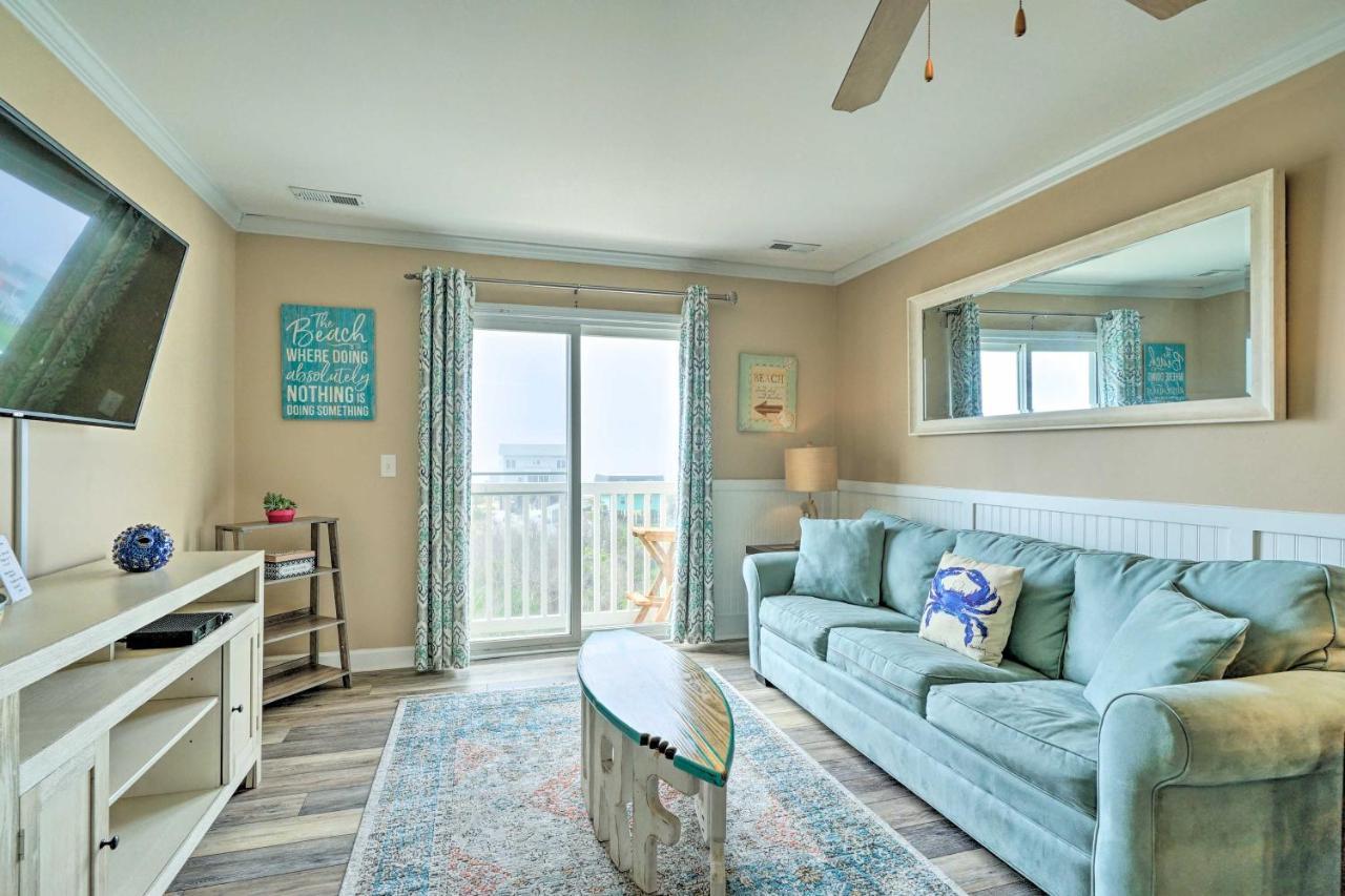 Ocean-View Oak Island Condo, 1 Block To Beach! エクステリア 写真